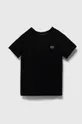 czarny Lacoste t-shirt bawełniany dziecięcy Dziecięcy