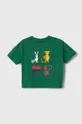 Дитяча бавовняна футболка Fila TAUFKIRCHEN зелений