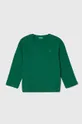 πράσινο Παιδικό βαμβακερό πουλόβερ United Colors of Benetton Παιδικά