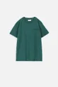 Παιδικό βαμβακερό μπλουζάκι Coccodrillo πράσινο