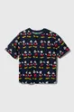 granatowy United Colors of Benetton t-shirt bawełniany dziecięcy x Disney Dziecięcy