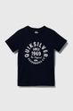 Παιδικό βαμβακερό μπλουζάκι Quiksilver CIRCLEDSCRIPTFR TEES στρογγυλό σκούρο μπλε EQBZT04654