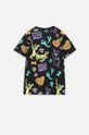 Παιδικό βαμβακερό μπλουζάκι Coccodrillo x Scooby Doo μαύρο