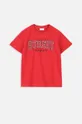 czerwony Coccodrillo t-shirt bawełniany dziecięcy Dziecięcy
