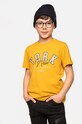 Coccodrillo t-shirt bawełniany dziecięcy nadruk żółty ZC3143207VBA