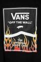 Vans tricou de bumbac pentru copii VN000AKNBLK1 PRINT BOX 2.0 negru VN000AKNBLK1