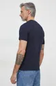 Bombažna kratka majica Guess mornarsko modra