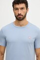 Guess t-shirt bawełniany niebieski M2YI36.I3Z14
