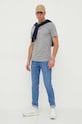 Guess t-shirt bawełniany AIDY M2YI72.I3Z14 szary NC25