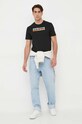 Bavlněné tričko Guess M3YI60.K9RM1 černá AW23