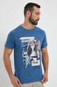Bavlnené tričko Guess modrá M3YI38.K8FQ4