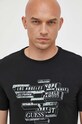 Guess t-shirt z elastanem czarny M3YI23.J1314