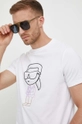 biały Karl Lagerfeld t-shirt