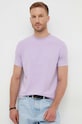 Karl Lagerfeld pamut póló lila 533221.755402