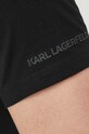 Karl Lagerfeld t-shirt bawełniany czarny 533221.755402