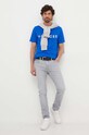 Βαμβακερό μπλουζάκι Tommy Hilfiger MW0MW31518 μπλε AW23