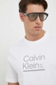 biały Calvin Klein t-shirt bawełniany