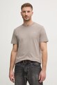 Bavlněné tričko Calvin Klein K10K109894 béžová SS25