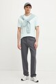 Calvin Klein t-shirt bawełniany K10K109894 turkusowy SS25
