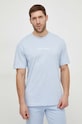 Хлопковая футболка Calvin Klein голубой K10K111346