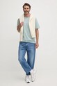 Calvin Klein t-shirt bawełniany K10K111346 turkusowy AA00