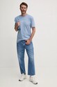 Calvin Klein t-shirt bawełniany K10K111346 niebieski AA00
