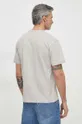 Bombažna kratka majica Calvin Klein siva