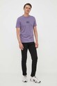 Calvin Klein t-shirt bawełniany K10K111528 fioletowy AW23
