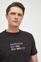 Calvin Klein t-shirt bawełniany czarny K10K111529