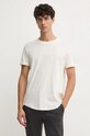 Calvin Klein Jeans tricou din bumbac imprimeu bej J30J323482