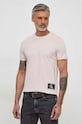 Calvin Klein Jeans t-shirt bawełniany regular różowy J30J323482