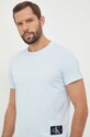 Calvin Klein Jeans t-shirt bawełniany J30J323482 niebieski AA00