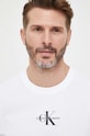 Calvin Klein Jeans t-shirt bawełniany biały J30J323483