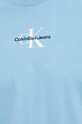 Bavlnené tričko Calvin Klein Jeans modrá J30J323483