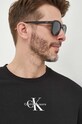 Bavlnené tričko Calvin Klein Jeans čierna J30J323483