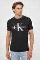 Calvin Klein Jeans t-shirt bawełniany czarny