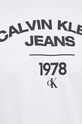 Bavlnené tričko Calvin Klein Jeans J30J324206 biela