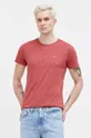 czerwony Tommy Jeans t-shirt