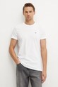 Βαμβακερό μπλουζάκι Tommy Jeans 2-pack DM0DM15381 καφέ AW24