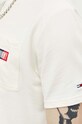 Tommy Jeans t-shirt bawełniany DM0DM16883 beżowy