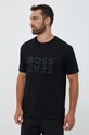 BOSS Green t-shirt bawełniany BOSS GREEN czarny 50495876