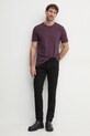 Хлопковая футболка Boss Orange BOSS ORANGE 50502173 фиолетовой SS25