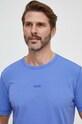 Odzież BOSS Orange t-shirt bawełniany BOSS ORANGE 50502173 niebieski