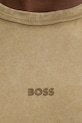 Bavlněné tričko Boss Orange BOSS ORANGE 50502173 zelená