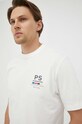 Βαμβακερό μπλουζάκι PS Paul Smith μπεζ M2R.220X.LP4044