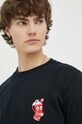 Βαμβακερό μπλουζάκι PS Paul Smith σκούρο μπλε M2R.011R.LP4057