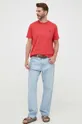 Bavlnené tričko Polo Ralph Lauren červená