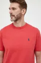 czerwony Polo Ralph Lauren t-shirt bawełniany