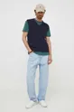 Βαμβακερό μπλουζάκι Polo Ralph Lauren πράσινο