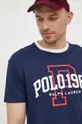 σκούρο μπλε Βαμβακερό μπλουζάκι Polo Ralph Lauren